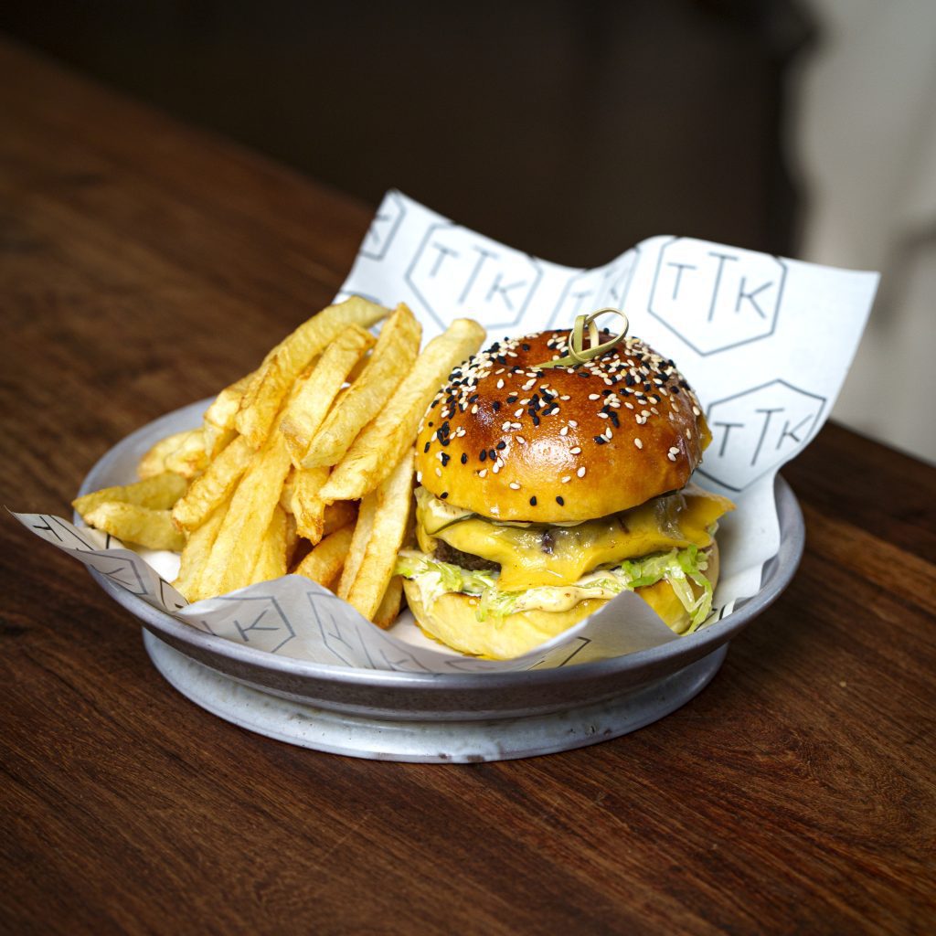 the test kitchen fledgelings burger