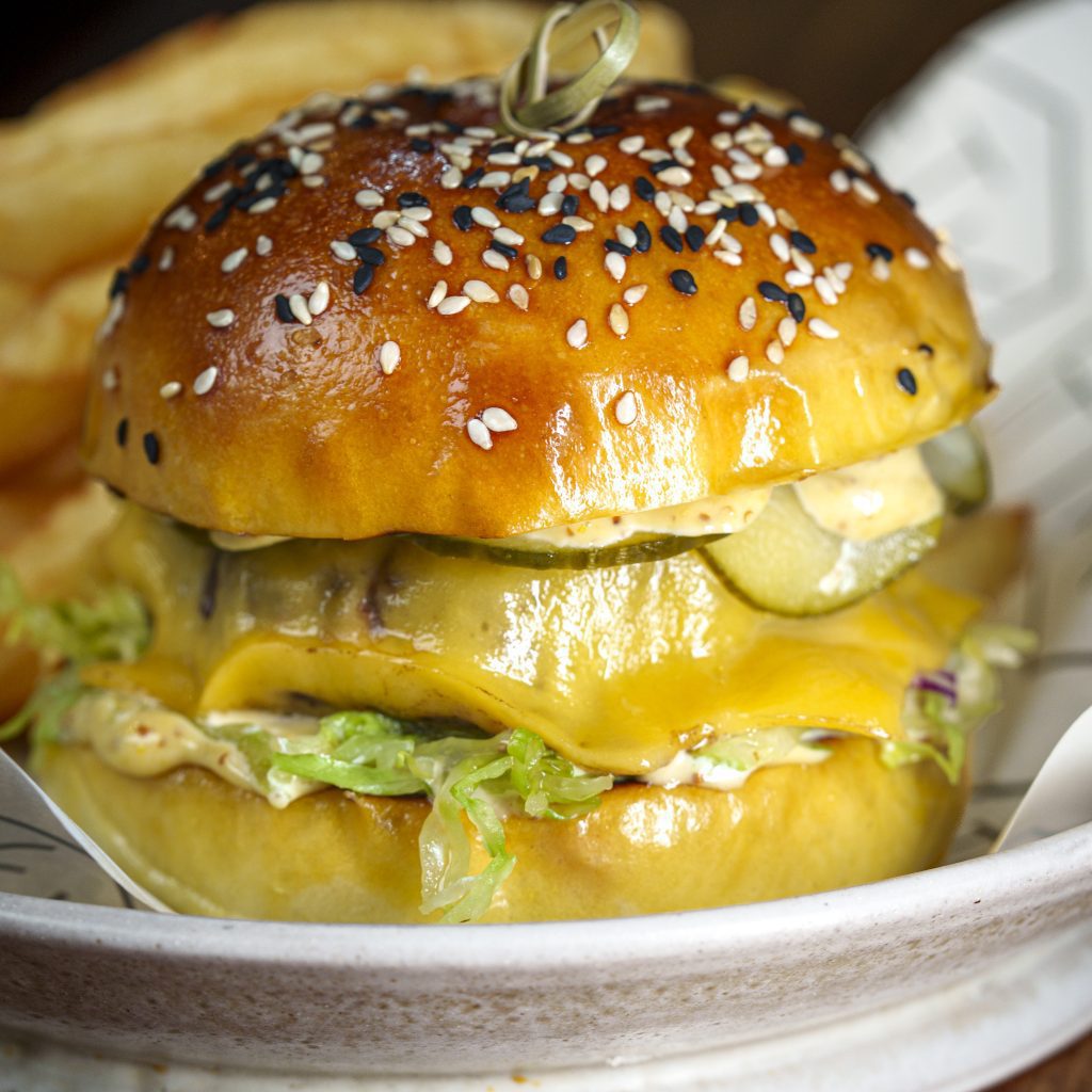 the test kitchen fledgelings burger